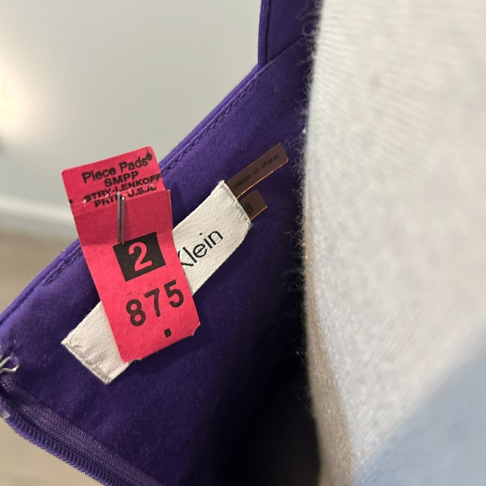 Calvin Klein Dress Size 8 Purple - Picture 5 of 9